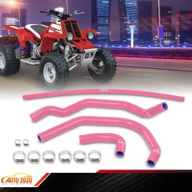 Grandorange Gd091415 Silicone Radiator Hoses Kit Fit For Yamaha Yfz350 Banshee 1987-2006 Pink