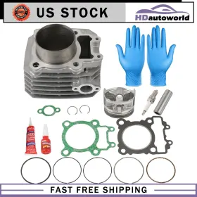 Hdautoworld Htde183po1ds860 Engine Cylinder Piston Top End Rebuild Kit For 03-11 Kawasaki Bayou 250 Klf250