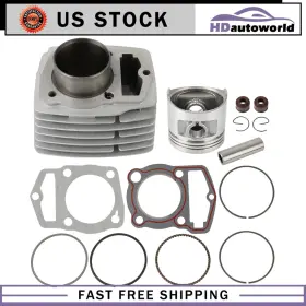 Hdautoworld Htde183po1ds868 Cylinder Piston Gaskets Rings Rebuild Kit For Honda Xl125 Tl125 Cl125 Cb125s