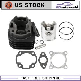 Hdautoworld Htde183po1ds870 Cylinder Big Bore Kit Piston Pin For Yamaha Jog Zuma Vino 2 Stroke 50cc 70cc