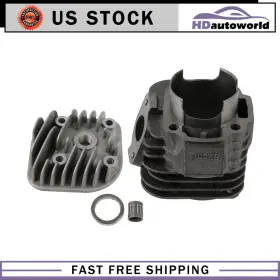 Hdautoworld Htde183po1ds875 Cylinder Top End Kit Big Bore 54mm Fits Polaris Sportsman Scrambler Predator 90