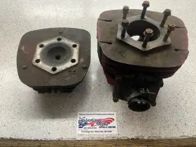 Honda 12100-964-000 83 84 Atc250r Oem Used Cylinder Jug Head And Reed Cage 1983 1984 Atc 250r