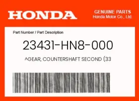 23431-hn8-000 Honda Genuine Gear Countershaft Second 33 -