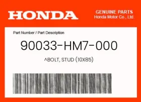 Honda 90033-hm7-000 Genuine Bolt Stud 10x85 -