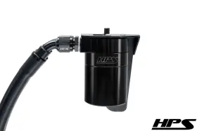 Hps Performance 860-023wb-rzrxp Aluminum Oil Catch Can Kit For Polaris 16-21 Rzr Xp/xp 4 Turbo Black 17 18