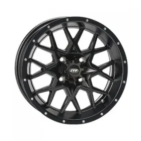 Itp 1428638536b 4/156 Hurricane Wheel 14x7 4.0 3.0 Matte Black