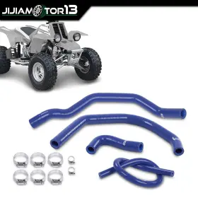 Jijiamotor13 J-03shm6438abl Silicone Radiator Hoses Kit Fit For 1987-2006 Yamaha Yfz350 Banshee Blue New