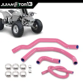 Jijiamotor13 Jijia091304 Silicone Radiator Hoses Kit Fit For Yamaha Yfz350 Banshee 1987-2006 Pink