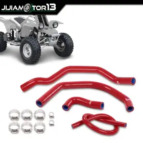 Jijiamotor13 Jijia091306 Silicone Radiator Hoses Kit Fit For Yamaha Yfz350 Banshee 87-06 Red
