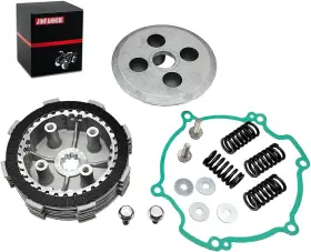 Jinfannibi 11061-0869 Clutch Friction Pressure Plates And Cover Gasket Kit For Kawasaki Kx85 2001-2022