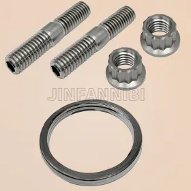 Jinfannibi 152-14613-00-00 Cylinder Exhaust Studs Muffler Bolt Nut Gasket Kit For Yamaha Blaster 200 Yfs200