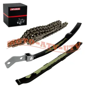 5h0-12231-00-00 Jinfannibi Cam Timing Chain And Guides Kit For Yamaha Timberwolf 250 Yfb250 2wd/4wd 1992-2000