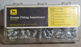 John Deere Ty6229 Standard Grease Fitting Assort Kit 91 Pieces 1/4-1/8 Inch Thread