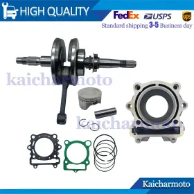 Kaicharmoto 13200-003-0000 Crankshaft 84.5mm Cylinder Piston Gaskets Kit For Hisun 400 Atv 12100-003-0000