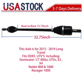 Kaicharmoto 15101230000 Front Right Cv Shaft For Odes 800 1000 Utv Dominator Raider X2 X4