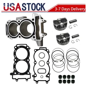 Kaicharmoto 3022278 93mm Top End Rebuild Kit Cylinder Pistons And Gasket For Polaris 2011-2014 Rzr 900