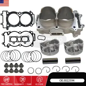 Kaicharmoto 3022594 For Polaris Rzr Xp 1000 Ranger Crew 900 Cylinder Piston Gasket Kit 93mm
