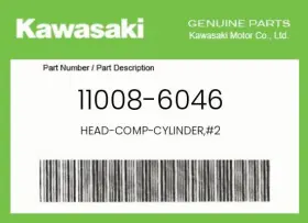 Kawasaki 11008-6046 Genuine Head-comp-cylinder #2 -