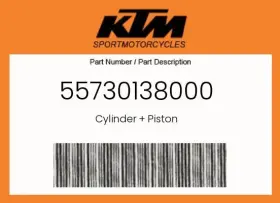 Ktm 55730138000 Genuine Cylinder Piston -