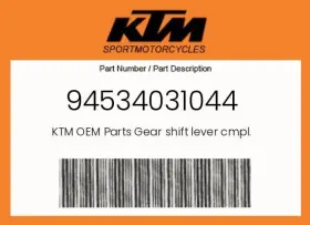 Ktm 94534031044 Genuine Gear Shift Lever Cmpl. -