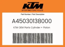 Ktm A45030138000 Genuine Cylinder Piston -