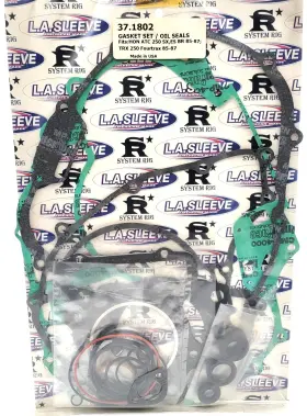 37-1802 L.a. Sleeve Complete Gasket Kit Honda Atc250 Es Sx 85-87 Trx250 Fourtrax 28pcs With Seals