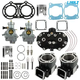 Lablt Om295263oc For Yamaha Banshee 350 87-06 Carburetor Carb Cylinder Head Piston Gasket Kit Set