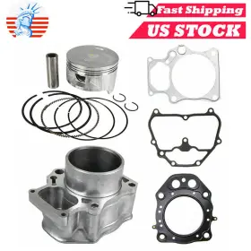 Madhornets 420/500cc Top End Rebuild Kit Cylinder Piston Gaskets For Honda Rancher 420 Trx420 07-20
