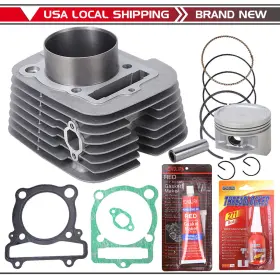 Mall Aoq37ya11001zb For Yamaha Big Bear 400 2000-2012 Cylinder Piston Gasket Top End Kit Kodiak