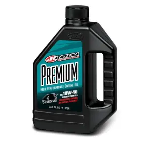 Maxima Mxa34901 Premium 4t 10w40 Mineral Engine Oil - 1l For Powersports Engines