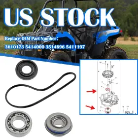 Moto1988 3610173 Water Pump Seals Cover Gasket For Polaris Rzr Ranger Ace Sportsman 500 570 450