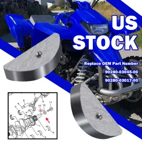 90280-03045-00 Moto1988 New For Yamaha Wr400 Wr450 Crankshaft Flywheel Woodruff Key 2pcs