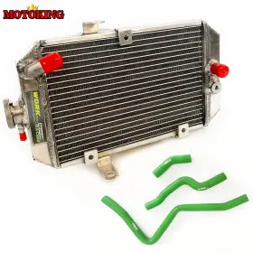 Motoking 6077y L1-us Atv Radiator&green Hose For Yamaha Raptor 660r Yfm660r 2001 2005 2002 2003 2004