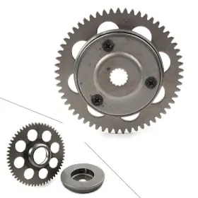 Motorshop168 550729630465 One Way Starter Clutch Driven Gear Kit For Yamaha Breeze Grizzly Yfm 125 Engines