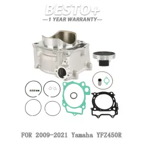 Munirater Btp43819p Cylinder Piston Gasket Top End Rebuild Kit For Yamaha Yfz450r 95mm 2009-2021