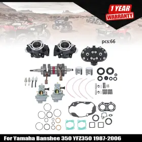 Munirater Tur853688i For Yamaha Banshee 350 Yfz350 87-06 Carburetor Carb Cylinder Crank Gasket Kit