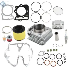 Netuera 1478-0 Big Bore Cylinder Piston Rings Top End Kit For Honda Trx400ex 1999-2008 397cc Us