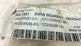 Nos Nb-1457 Honda Atc250r Trx250r Yz250 Cr250r Wrist Pin Bearing 18x22x22