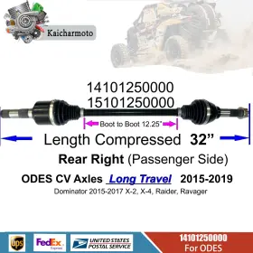 Odes Utvs Odes 14101250000 Rear Right Cv Axle Shaft For 1000 Utv Dominator Raider X2 X4 Long Travel