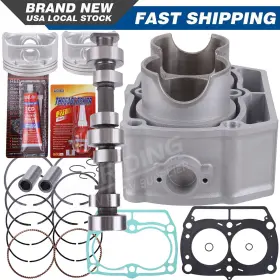 Oumurs A037pa02501zb A0070000928p For Polaris Ranger Rzr 800 Engine Rebuild Kit With Camshaft Cylinder Pistons Gasket