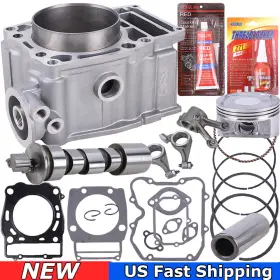 Oumurs Drs1037pl00201-8 For Polaris Worker 500 1999 2001 Cylinder Piston Rings Camshaft Rocker Arm Kit