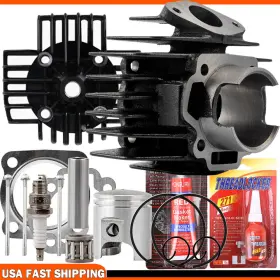 Oumurs Drsa037ya199o6zb 60cc Big Bore Kit Set Cylinder Piston Gasket Head Top End For Yamaha Pw50 81-09