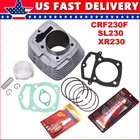 Mppa037ooooo405p Oumurs 230cc Bore Cylinder Piston Gasket Top End Kit For Honda Crf230f 2003-2019 2018