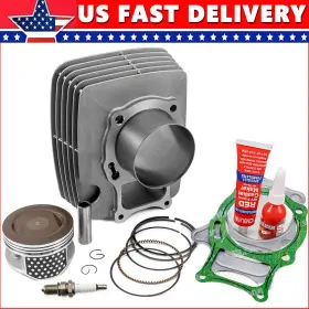 Oumurs Mppaoo37hdooo7726zb-1f 74mm Cylinder Piston Gasket Kit For Honda Recon Trx250 Sportrax Trx250ex Atv