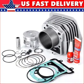 Oumurs Mppaoo37kwooo45o1zb Kef300 Cylinder Piston Gasket Top End Rebuild Kit For Kawasaki Bayou 300 Klf300b