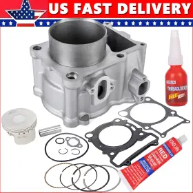 Oumurs Mppaoo37ya186ooo1zb Cylinder Piston Gasket Top End Rebuild Kit For Yamaha Kodiak 400 Grizzly 2000-08