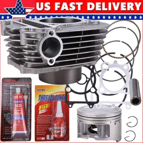 Oumurs Mppaoo37yaoo63oo6zb-1f For 1999-2004 Yamaha Bear Tracker 250 Cylinder Piston Gasket Top End Kit Atv