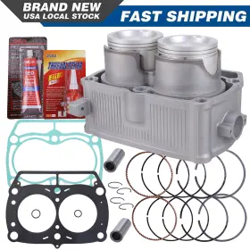 Oumurs Mr-037pa02501zb-a For Polaris Rzr 800 Efi 4 2008-2014 Cylinder Piston Top End Gasket Kit