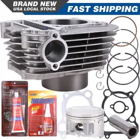 Oumurs Mr-037ym06301-a Cylinder Piston Gasket Top End Kit Set For Yamaha Bear Tracker 250 1999-2004 New