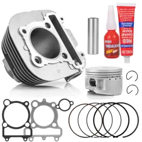 Oumurs Mr-1037ym0630a-b Cylinder Head Piston Gasket Top End Kit For Yamaha Timberwolf 250 4bd-11101-03